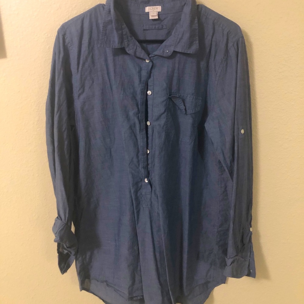 J.Crew Half Button Up Long sleeve Tunic